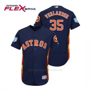 Camiseta Beisbol Hombre Houston Astros Justin Verlander Flex Base Entrenamiento de Primavera 2019 Azul