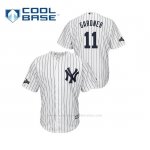 Camiseta Beisbol Hombre New York Yankees Brett Gardner 2019 Postseason Cool Base Blanco