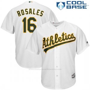 Camiseta Beisbol Hombre Oakland Athletics Adam Rosales Blanco Cool Base