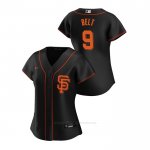 Camiseta Beisbol Mujer San Francisco Giants Brandon Belt 2020 Replica Alterno Negro
