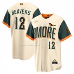 Camiseta Beisbol Hombre Baltimore Orioles Dylan Beavers City Connect 2026 Stadium Crema Camiseta Beisbol Hombre Baltimore Orioles Dylan Beavers City Connect 2026 Stadium Crema