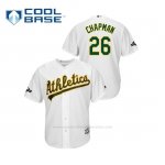 Camiseta Beisbol Hombre Oakland Athletics Matt Chapman 2019 Postseason Cool Base Blanco