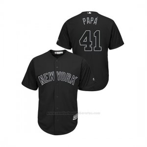 Camiseta Beisbol Hombre New York Yankees Miguel Andujar 2019 Players Weekend Replica Negro