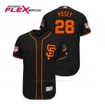 Camiseta Beisbol Hombre San Francisco Giants Buster Posey Flex Base Entrenamiento de Primavera 2019 Negro