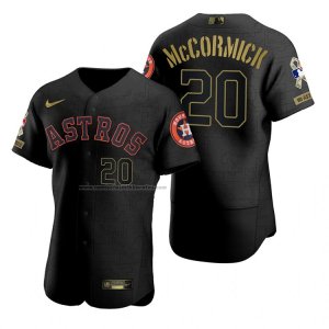 Camiseta Beisbol Hombre Houston Astros Chas Mccormick Negro 2021 Salute To Service