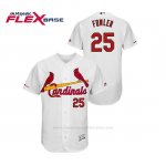 Camiseta Beisbol Hombre St. Louis Cardinals Dexter Fowler 150th Aniversario Patch Flex Base Blanco