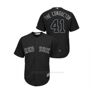 Camiseta Beisbol Hombre Boston Red Sox Chris Sale 2019 Players Weekend The Conductor Replica Negro