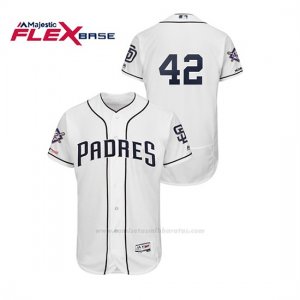 Camiseta Beisbol Hombre San Diego Padres 2019 Jackie Robinson Day Flex Base Blanco