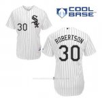 Camiseta Beisbol Hombre Chicago White Sox 30 David Robertson Blanco 1ª Cool Base