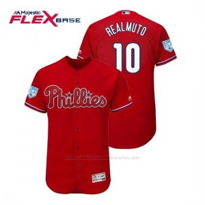 Camiseta Beisbol Hombre Philadelphia Phillies J.t. Realmuto Flex Base Entrenamiento de Primavera 2019 Rojo