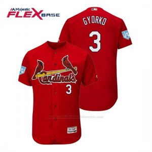 Camiseta Beisbol Hombre St. Louis Cardinals Jedd Gyorko Flex Base Entrenamiento de Primavera 2019 Rojo