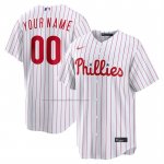 Camiseta Beisbol Hombre Philadelphia Phillies Primera Replica Personalizada Blanco1 Camiseta Beisbol Hombre Philadelphia Phillies Primera Replica Personalizada Blanco1