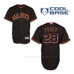 Camiseta Beisbol Hombre San Francisco Giants Buster Posey 28 Negro Cool Base