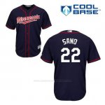 Camiseta Beisbol Hombre Minnesota Twins Miguel Sano 22 Azul Azul Alterno Cool Base