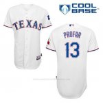 Camiseta Beisbol Hombre Texas Rangers Jurickson Profar 13 Blanco 1ª Cool Base