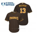 Camiseta Beisbol Nino San Diego Padres Manny Machado Cool Base Majestic Marron