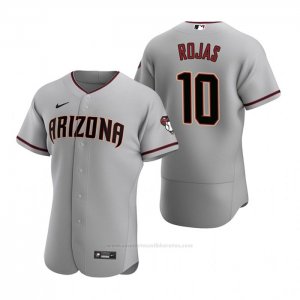 Camiseta Beisbol Hombre Arizona Diamondbacks Josh Rojas Autentico 2020 Road Gris