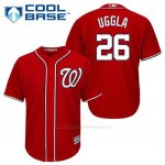 Camiseta Beisbol Hombre Washington Nationals Dan Uggla 26 Rojo Alterno Cool Base