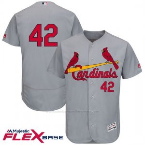 Camiseta Beisbol Hombre St. Louis Cardinals Jackie Robinson Gris Flex Base
