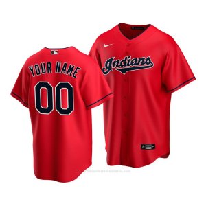 Camiseta Beisbol Nino Cleveland Indians Personalizada Replica Alterno 2020 Rojo