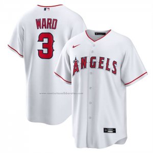 Camiseta Beisbol Hombre Los Angeles Angels Taylor Ward Primera Replica Blanco