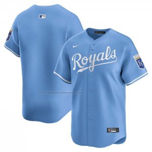 Camiseta Beisbol Hombre Kansas City Royals Alterno Limited Azul Claro