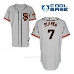 Camiseta Beisbol Hombre San Francisco Giants Gregor Blanco 7 Gris Alterno Cool Base