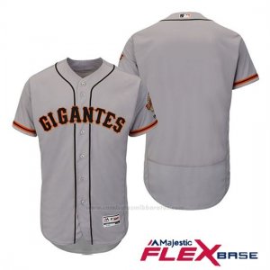 Camiseta Beisbol Hombre San Francisco Giants Gris Hispanic Heritage Flex Base