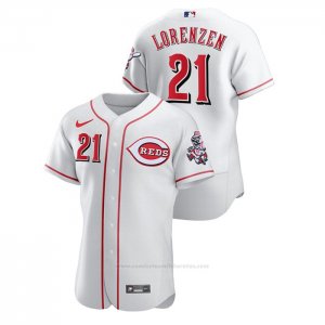 Camiseta Beisbol Hombre Cincinnati Reds Michael Lorenzen Authentic Blanco