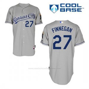 Camiseta Beisbol Hombre Kansas City Royals Brandon Finnegan 27 Gris Cool Base