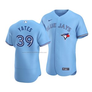 Camiseta Beisbol Hombre Toronto Blue Jays Jays Kirby Yates Autentico Alterno Azul