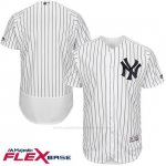 Camiseta Beisbol Hombre New York Yankees Flex Base Blanco Autentico Coleccion