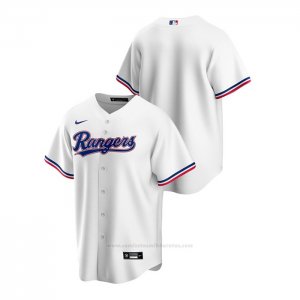 Camiseta Beisbol Hombre Texas Rangers Replica Primera Blanco