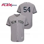 Camiseta Beisbol Hombre New York Yankees Aroldis Chapman 150th Aniversario Patch Flex Base Gris
