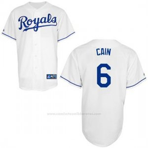 Camiseta Beisbol Hombre Kansas City Royals 6 Lorenzo Cain Autentico