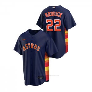 Camiseta Beisbol Hombre Houston Astros Josh Reddick Replica Alterno Azul