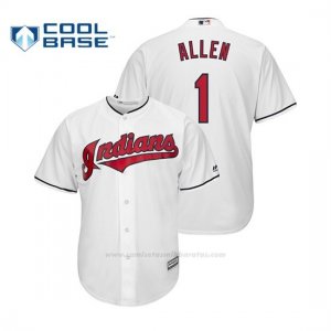 Camiseta Beisbol Hombre Cleveland Indians Greg Allen Cool Base Official 1ª Blanco