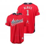 Camiseta Beisbol Hombre All Star Game Atlanta Braves Ozzie Albies 2018 1ª Run Derby National League Rojo