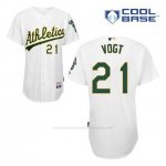 Camiseta Beisbol Hombre Oakland Athletics Stephen Vogt 21 Blanco 1ª Cool Base