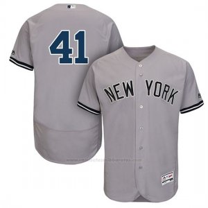 Camiseta Beisbol Hombre New York Yankees Miguel Andujar Gris Road Autentico