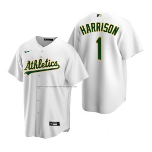 Camiseta Beisbol Hombre Oakland Athletics Josh Harrison Replica Primera Blanco