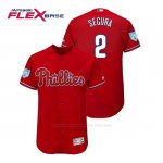 Camiseta Beisbol Hombre Philadelphia Phillies Jean Segura Flex Base Entrenamiento de Primavera 2019 Rojo