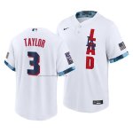 Camiseta Beisbol Hombre Los Angeles Dodgers Chris Taylor 2021 All Star Replica Blanco