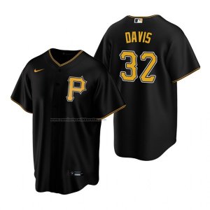 Camiseta Beisbol Hombre Pittsburgh Pirates Henry Davis Replica Alterno Negro