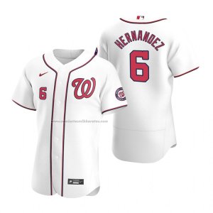 Camiseta Beisbol Hombre Washington Nationals Cesar Hernandez Autentico Primera Blanco