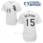 Camiseta Beisbol Hombre Chicago White Sox 15 Gordon Beckham Blanco 1ª Cool Base