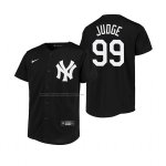 Camiseta Beisbol Nino New York Yankees Aaron Judge Replica Negro