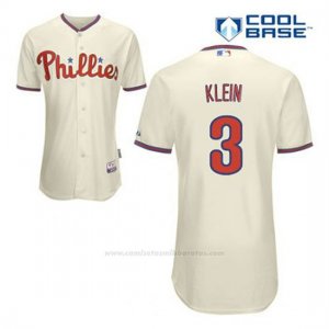 Camiseta Beisbol Hombre Philadelphia Phillies Chuck Klein 3 Crema Alterno Cool Base