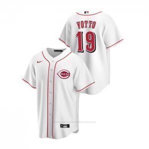 Camiseta Beisbol Hombre Cincinnati Reds Joey Votto Replica Primera Blanco