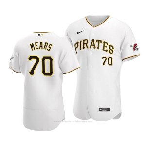 Camiseta Beisbol Hombre Pittsburgh Pirates Nick Mears Autentico Primera 2020 Blanco